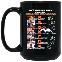 60th Anniversary Denver Broncos 1960 2020 Mug 5