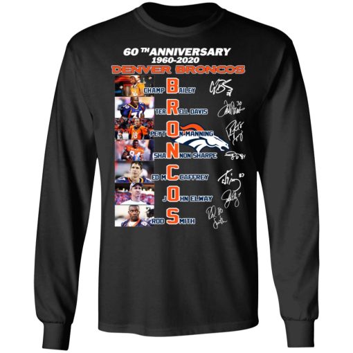 60th Anniversary Denver Broncos 1960 2020 T-Shirts, Hoodies, Long Sleeve 17