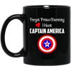 Forget Prince Charming I Want Captain America Black Mug