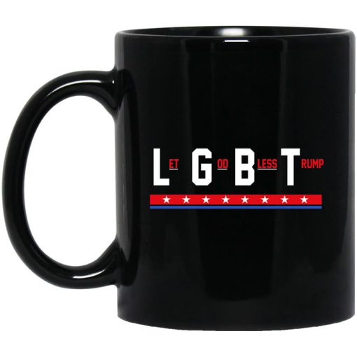 LGBT Let God Bless Trump Black Mug
