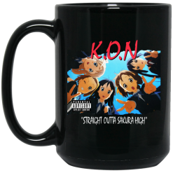 K.O.N Straight Outta Sakura High Black Mug 6