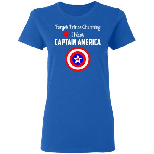 Forget Prince Charming I Want Captain America T-Shirts, Hoodies, Long Sleeve 15