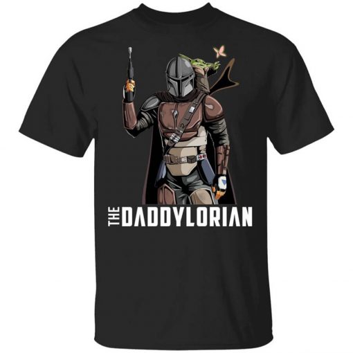 The Daddylorian Daddy Baby Yoda Mandalorian T-Shirt