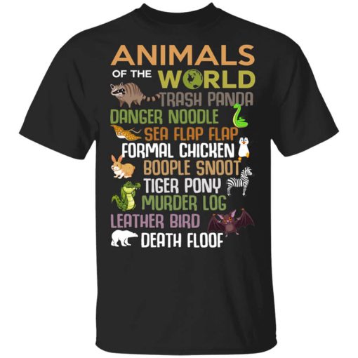 Animals Of The World Funny Animals Shirt