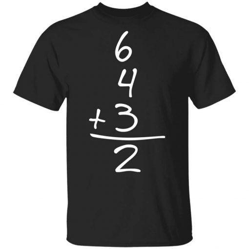 Funny Baseball Gift 6+4+3=2 baseball Double Play T-Shirt