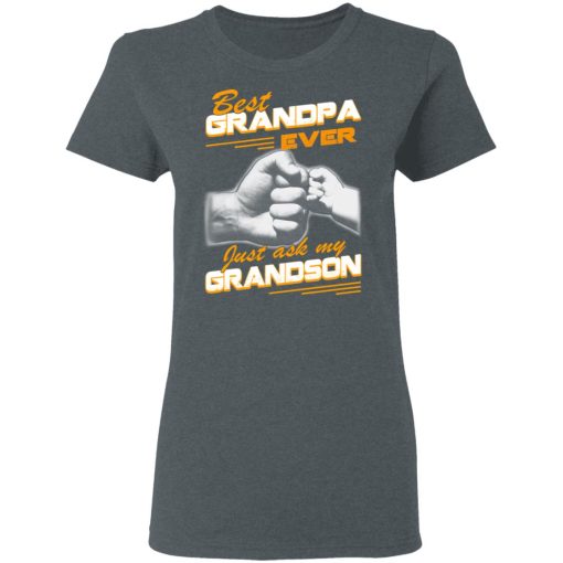 Best Grandpa Ever Just Ask My Grandson T-Shirts, Hoodies 11