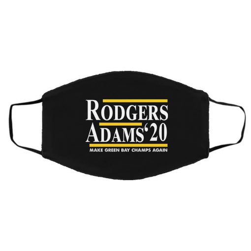 Rodgers Adams 2020 Make Green Bay Champs Again Face Mask