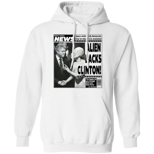 Vintage World News Alien Backs Clinton T-Shirts, Hoodies, Long Sleeve 21