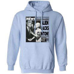 Vintage World News Alien Backs Clinton T-Shirts, Hoodies, Long Sleeve 45