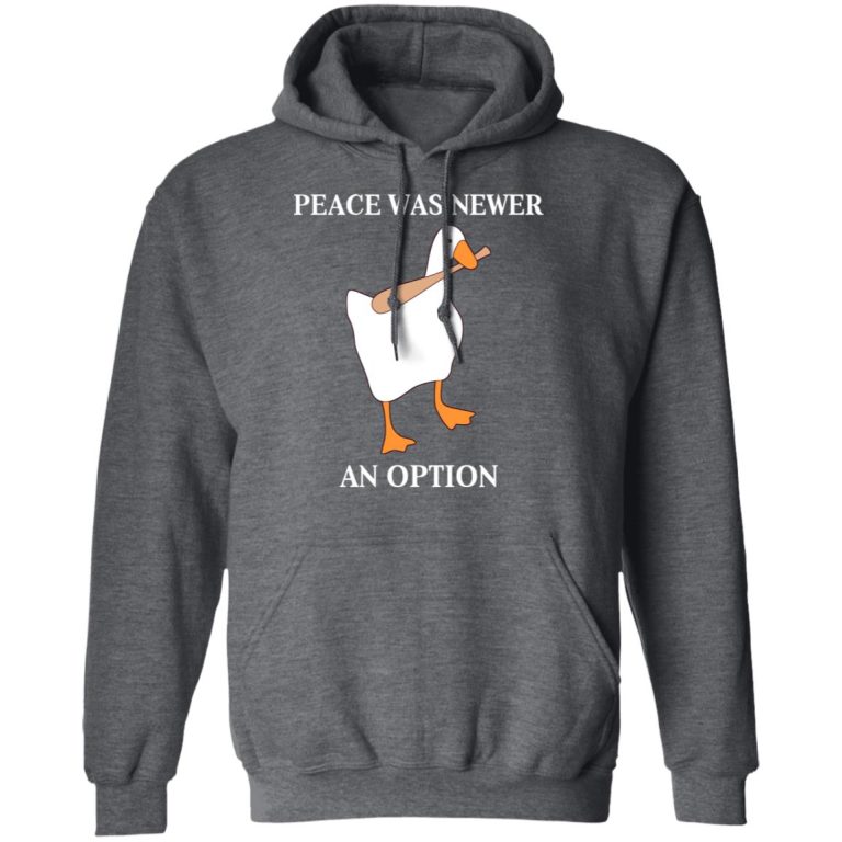 Sweatshirt A Imprime Black Goose La Paix Na Jamais Ete Une Option