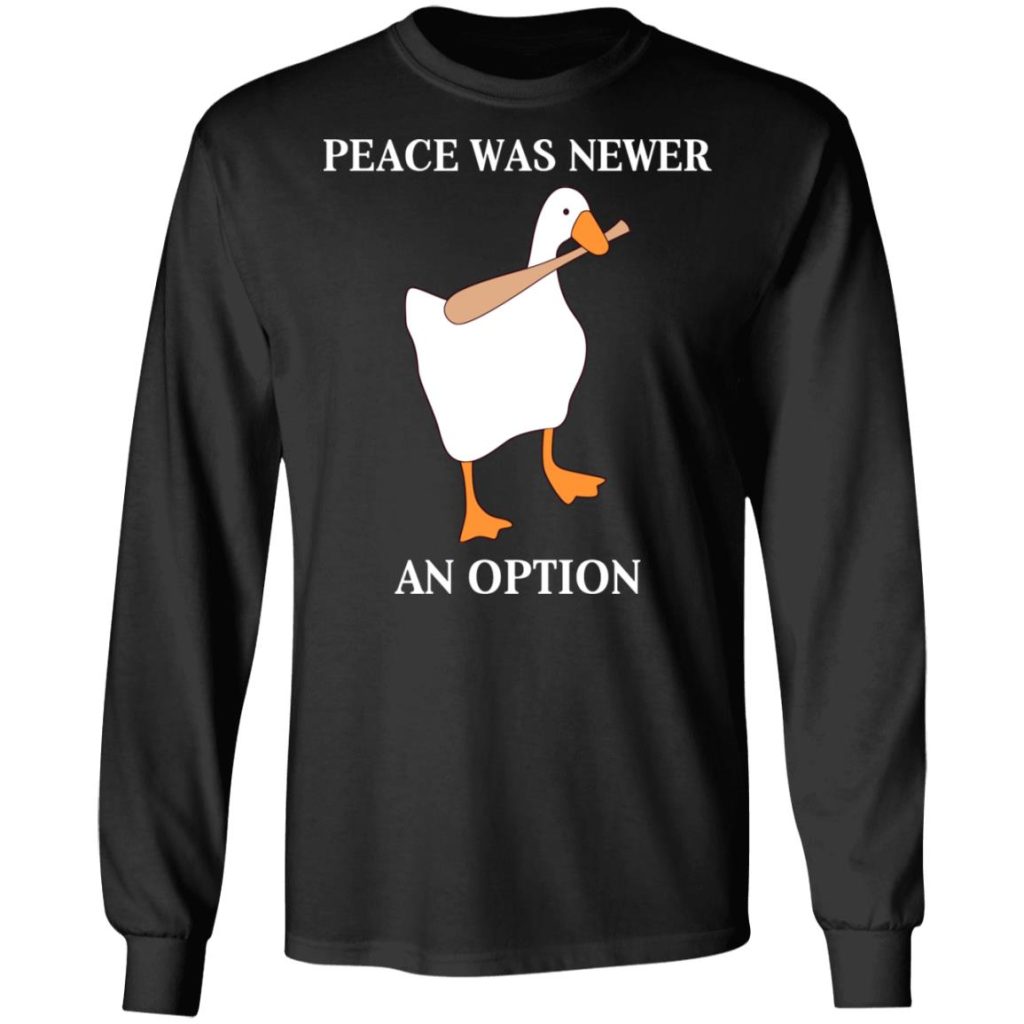 Sweatshirt A Imprime Black Goose La Paix Na Jamais Ete Une Option main image 1