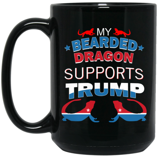 My Bearded Dragon Supports Donald Trump Mug 3