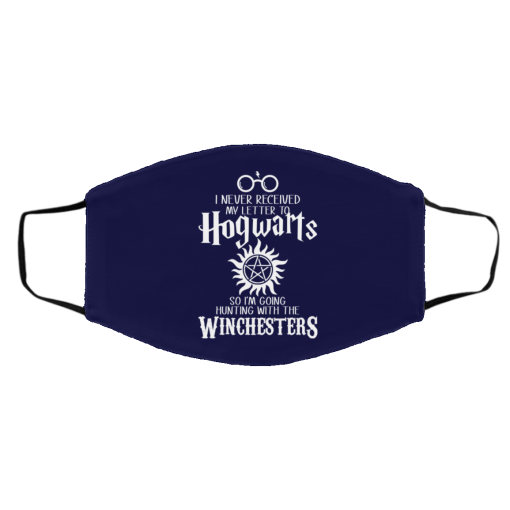 I Never Received My Letter To Hogwarts I'm Going Hunting With The Winchesters Face Mask 16