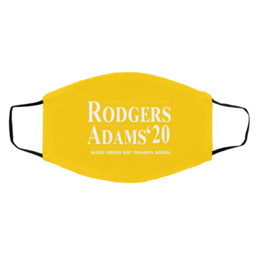 Rodgers Adams 2020 Make Green Bay Champs Again Face Mask 3