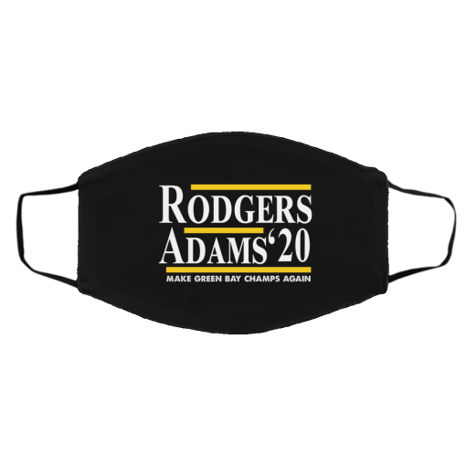 Rodgers Adams 2020 Make Green Bay Champs Again Face Mask 5