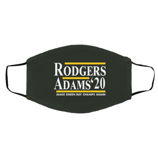 Rodgers Adams 2020 Make Green Bay Champs Again Face Mask 11