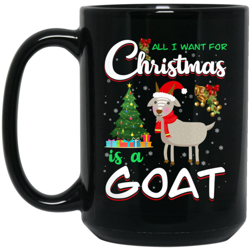All I Want For Christmas Is A Goat Mug 3