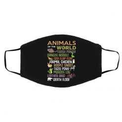 Animals Of The World Funny Animals Face Mask
