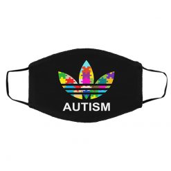 Autism Adidas Logo Autism Awareness Face Mask