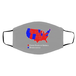 Dumbfuckistan Election Map - Republican Edition Face Mask 45