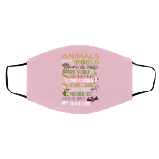 Animals Of The World Funny Animals Face Mask 21