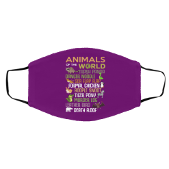 Animals Of The World Funny Animals Face Mask 53