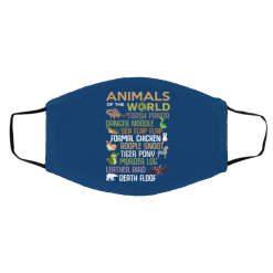 Animals Of The World Funny Animals Face Mask 55
