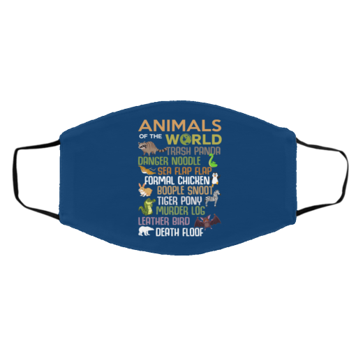 Animals Of The World Funny Animals Face Mask 25