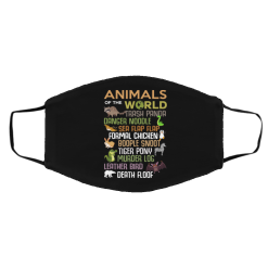 Animals Of The World Funny Animals Face Mask 35