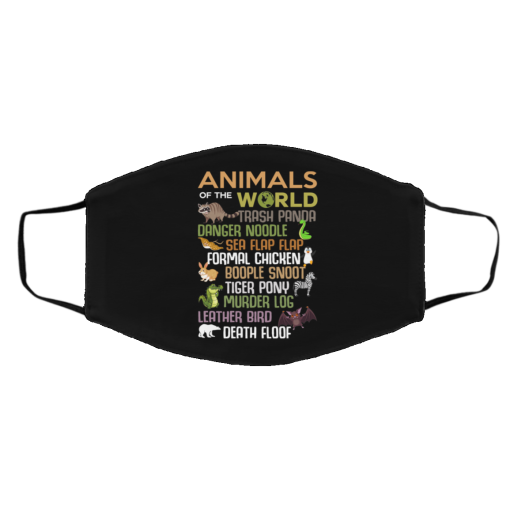 Animals Of The World Funny Animals Face Mask 5