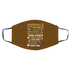 Animals Of The World Funny Animals Face Mask 37