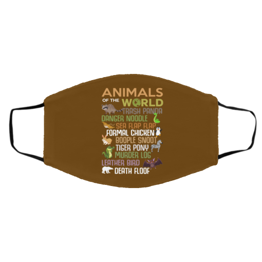 Animals Of The World Funny Animals Face Mask 7