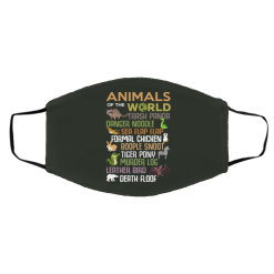 Animals Of The World Funny Animals Face Mask 41