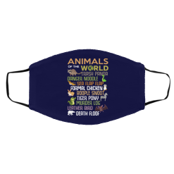 Animals Of The World Funny Animals Face Mask 47