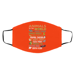 Animals Of The World Funny Animals Face Mask 49