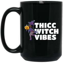 Thicc Witch Vibes Funny Bbw Redhead Witch Halloween Mug 5