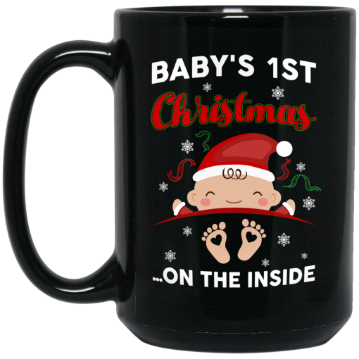 Baby's 1St Christmas On The Inside Mug 4
