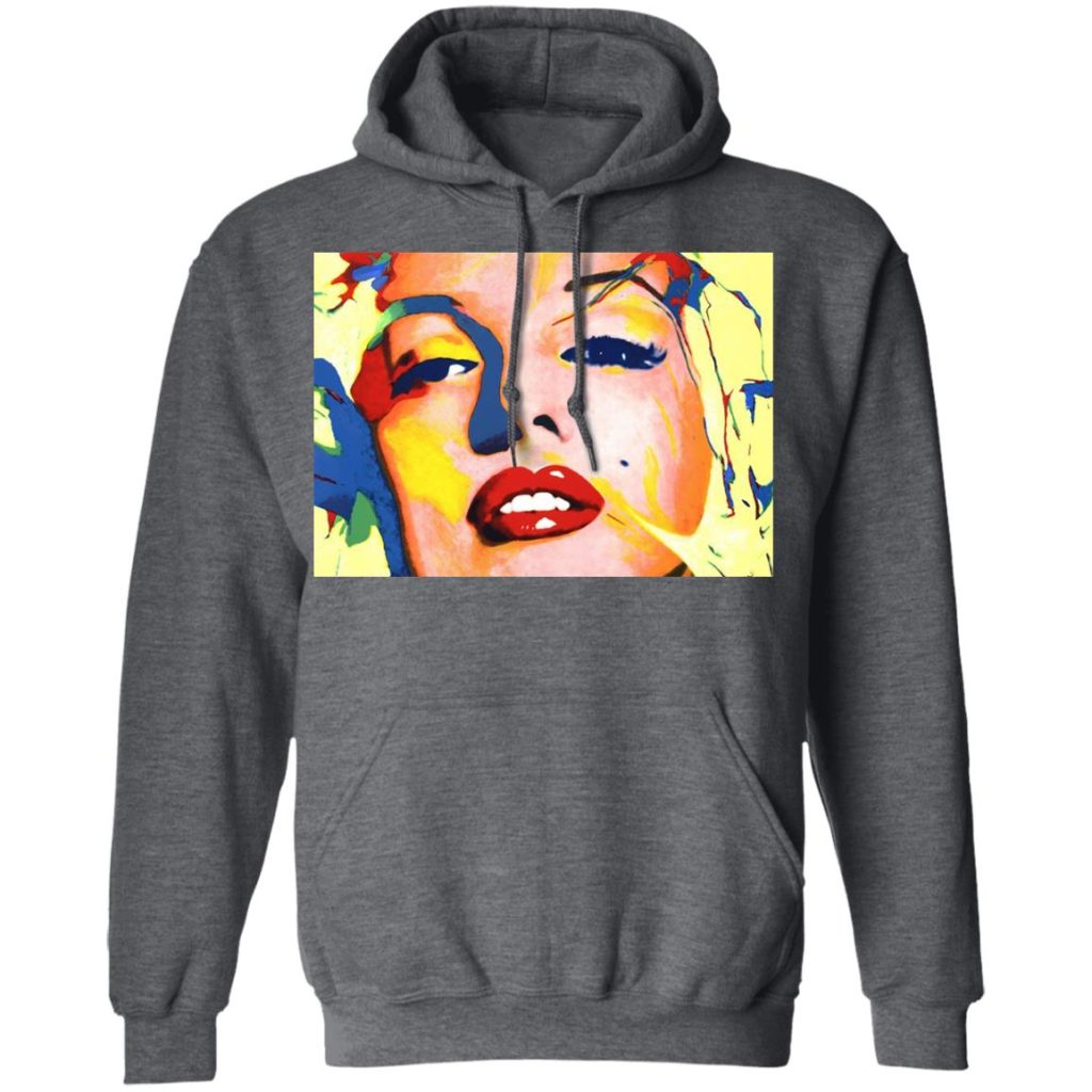 Marilyn Monroe Pink Hoodie Sweatshirt - Unisex Gildan Pullover - Men's Size