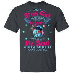 I Am A Stitch Girl Was Born In With My Heart On My Sleeve T-Shirts, Hoodies, Long Sleeve 28