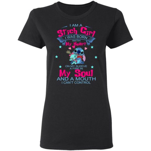 I Am A Stitch Girl Was Born In With My Heart On My Sleeve T-Shirts, Hoodies, Long Sleeve 10