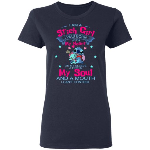 I Am A Stitch Girl Was Born In With My Heart On My Sleeve T-Shirts, Hoodies, Long Sleeve 14