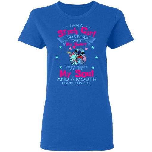 I Am A Stitch Girl Was Born In With My Heart On My Sleeve T-Shirts, Hoodies, Long Sleeve 16