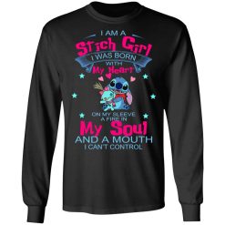 I Am A Stitch Girl Was Born In With My Heart On My Sleeve T-Shirts, Hoodies, Long Sleeve 41