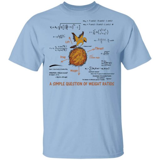 A Simple Question Of Weight Ratios Funny Math Teacher Shirt