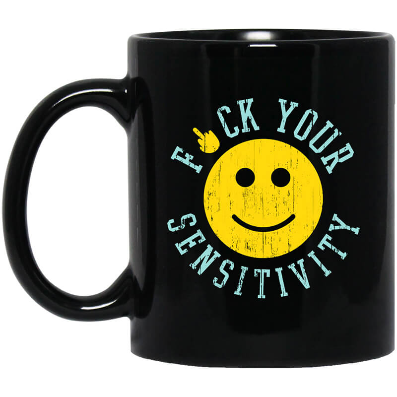 Here's A Cup Of Man The Fuck Up Mug - Vulgar, Explicit, Expletive 11 or 15  oz Best Inappropriate Snarky Sarcastic Coffee Comment Tea Cup With Funny Sa