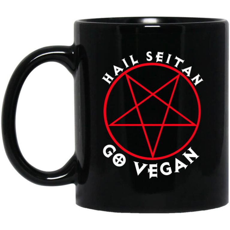 Hail Seitan Go Vegan Mug