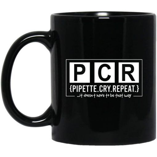 PCR Pipette Cry Repeat Mug