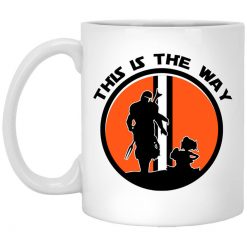 This Is The Way The Mandalorian Silhouette Star Wars Mug