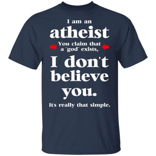 I Am An Atheist You Claim That A God Exists T-Shirts, Hoodies, Long Sleeve 5