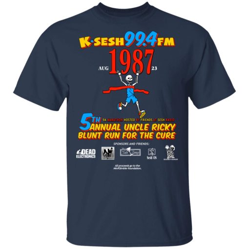 K·SESH 99.4FM 1987 5th Annual Uncle Ricky Lunt Run For The Cure T-Shirts, Hoodies, Long Sleeve 6